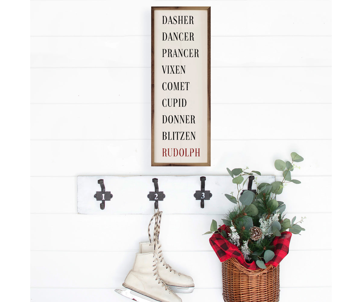 Kendrick Home Santa's Reindeer White 2