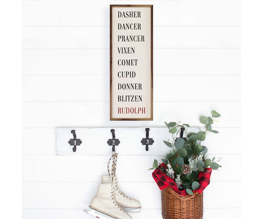 Kendrick Home Santa's Reindeer White 2