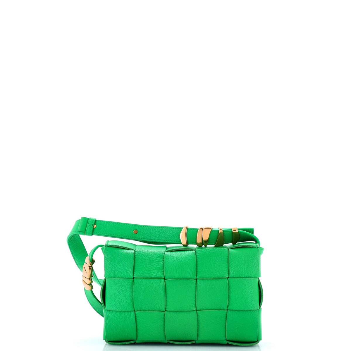 Cassette Crossbody Bag Maxi Intrecciato Grained Leather