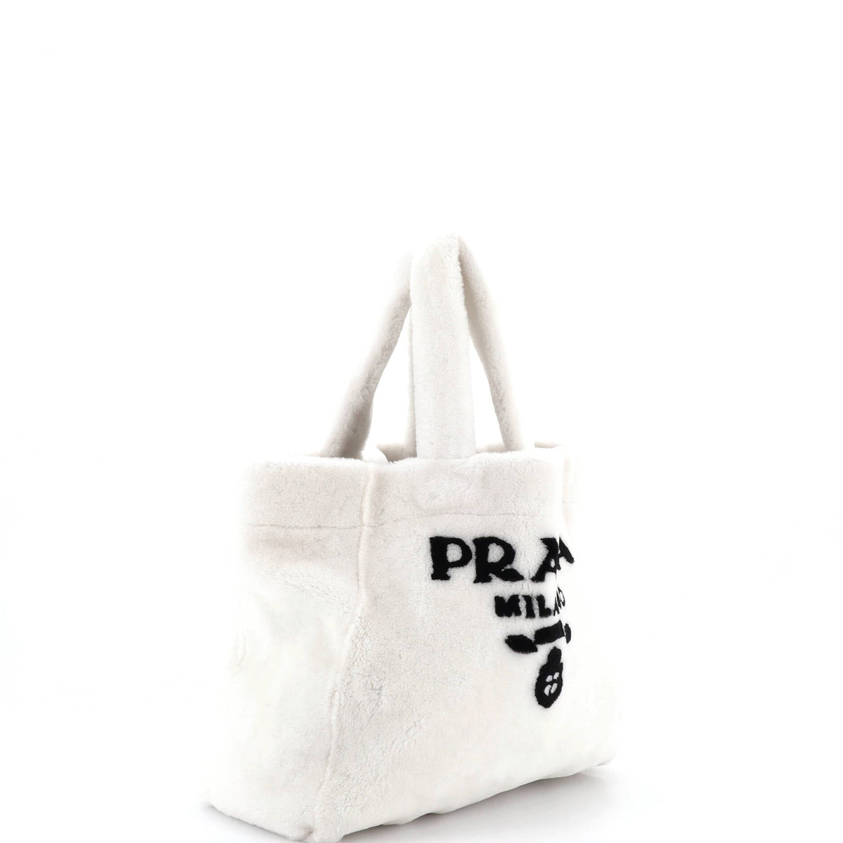 Logo Tote Shearling Medium