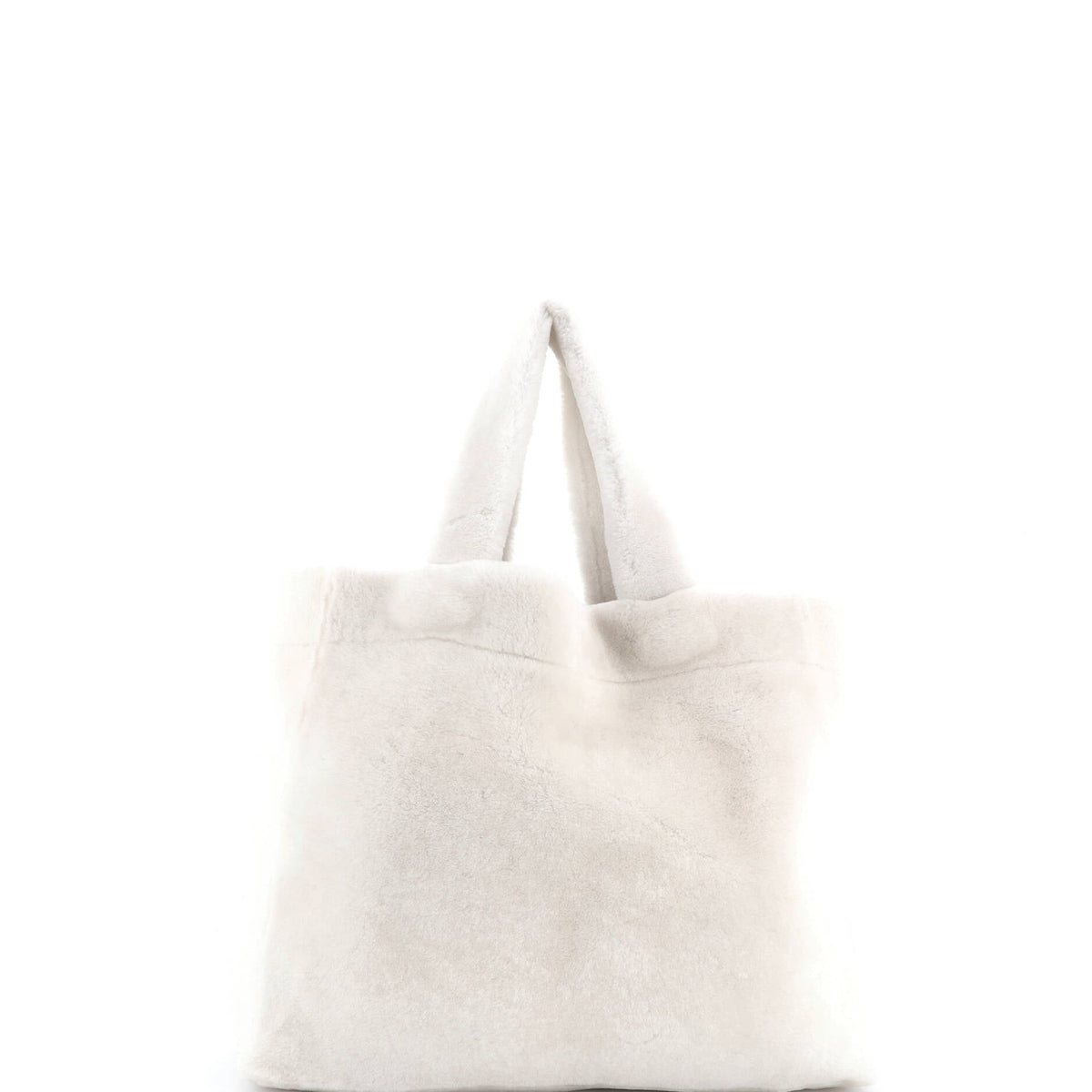Logo Tote Shearling Medium