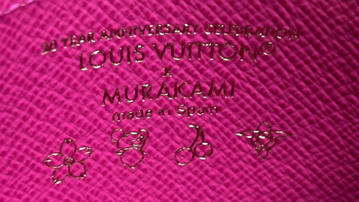 x Takashi Murakami Card Holder Monogram Multicolor with Leather