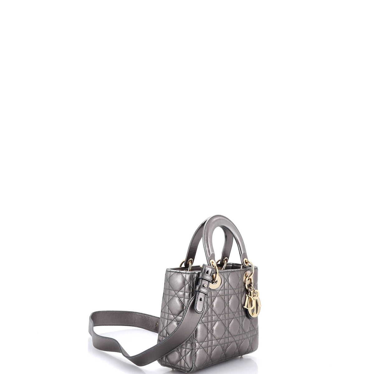 My ABCDior Lady Dior Bag Metallic Cannage Quilt Leather