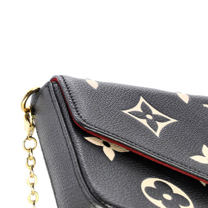 Felicie Pochette Bicolor Monogram Empreinte Giant