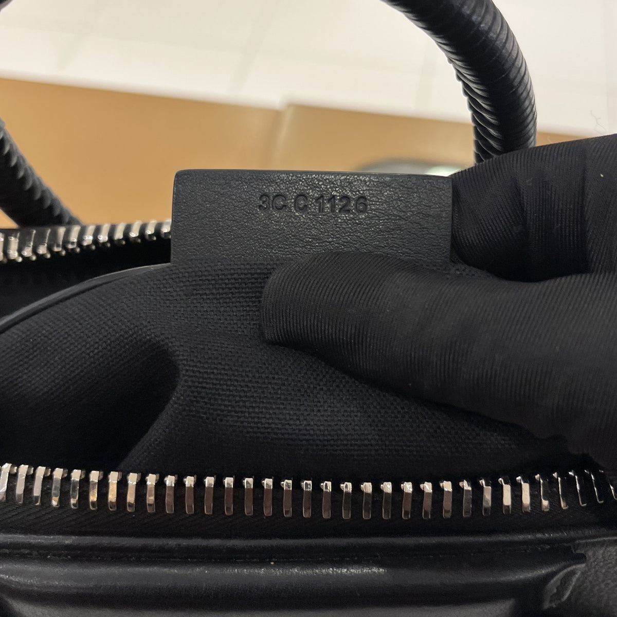 Antigona Bag Leather with Woven Detail Small