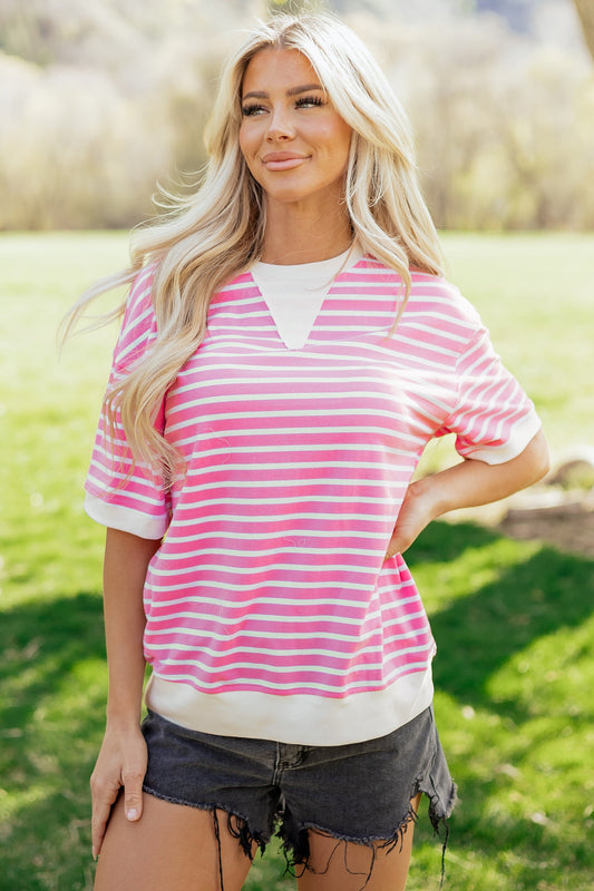 Threaded Pear Keira Short Sleeve Loose Top