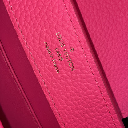 Capucine Bag Leather with Monogram Tuffetage Leather Strap Mini