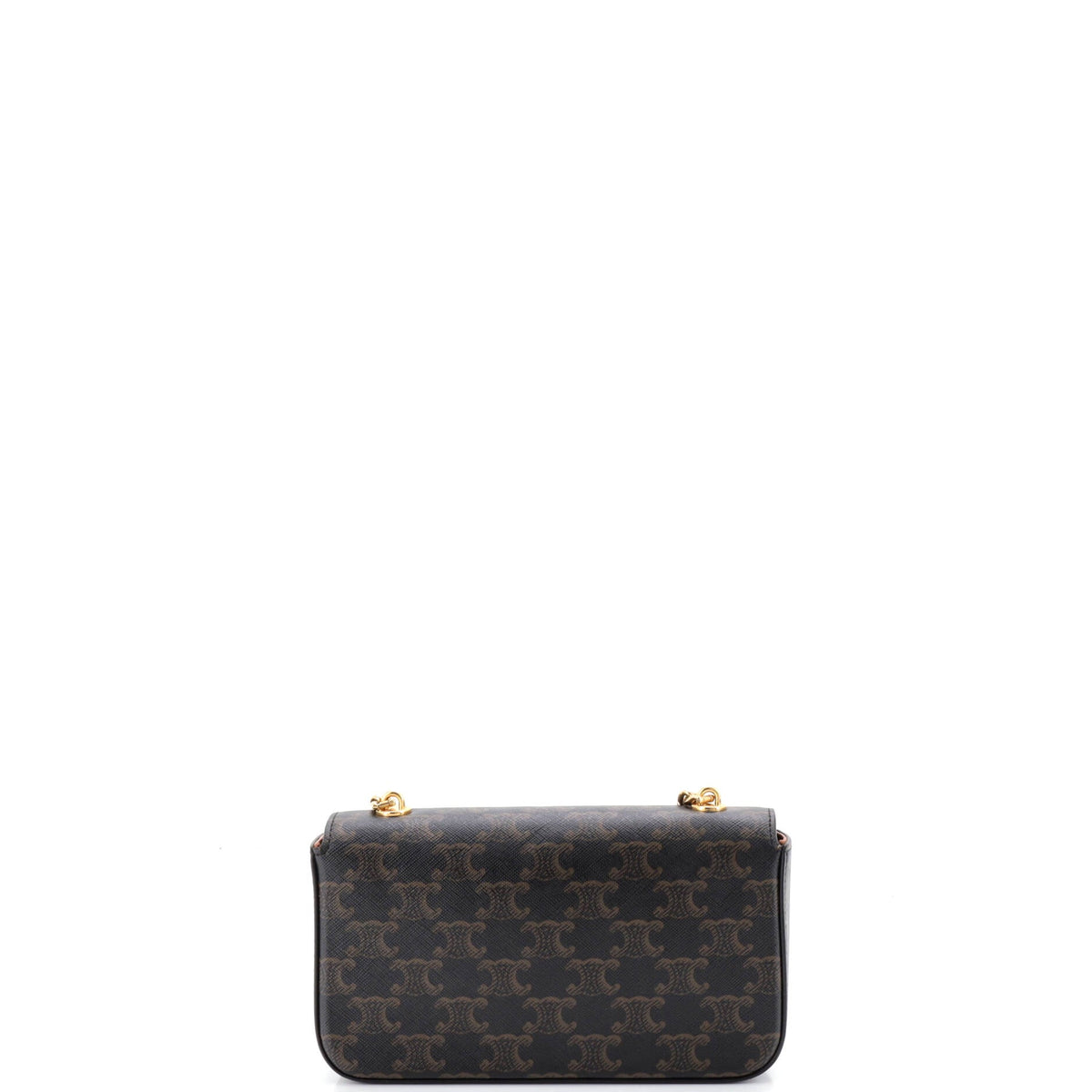 Triomphe Chain Shoulder Bag Triomphe Coated Canvas Small