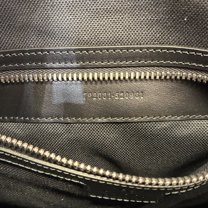 Web Strap Front Zip Messenger Bag GG Coated Canvas Medium