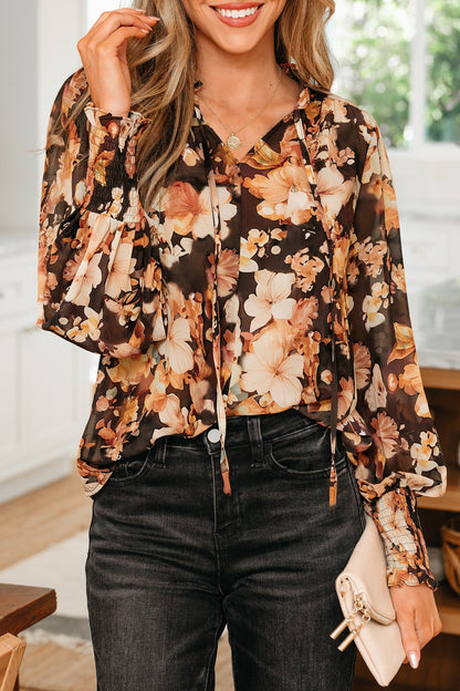 Threaded Pear Cali Puff Sleeve Breezy Blouse