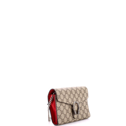Dionysus Chain Wallet GG Coated Canvas Small
