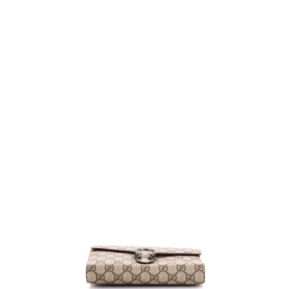 Dionysus Chain Wallet GG Coated Canvas Small