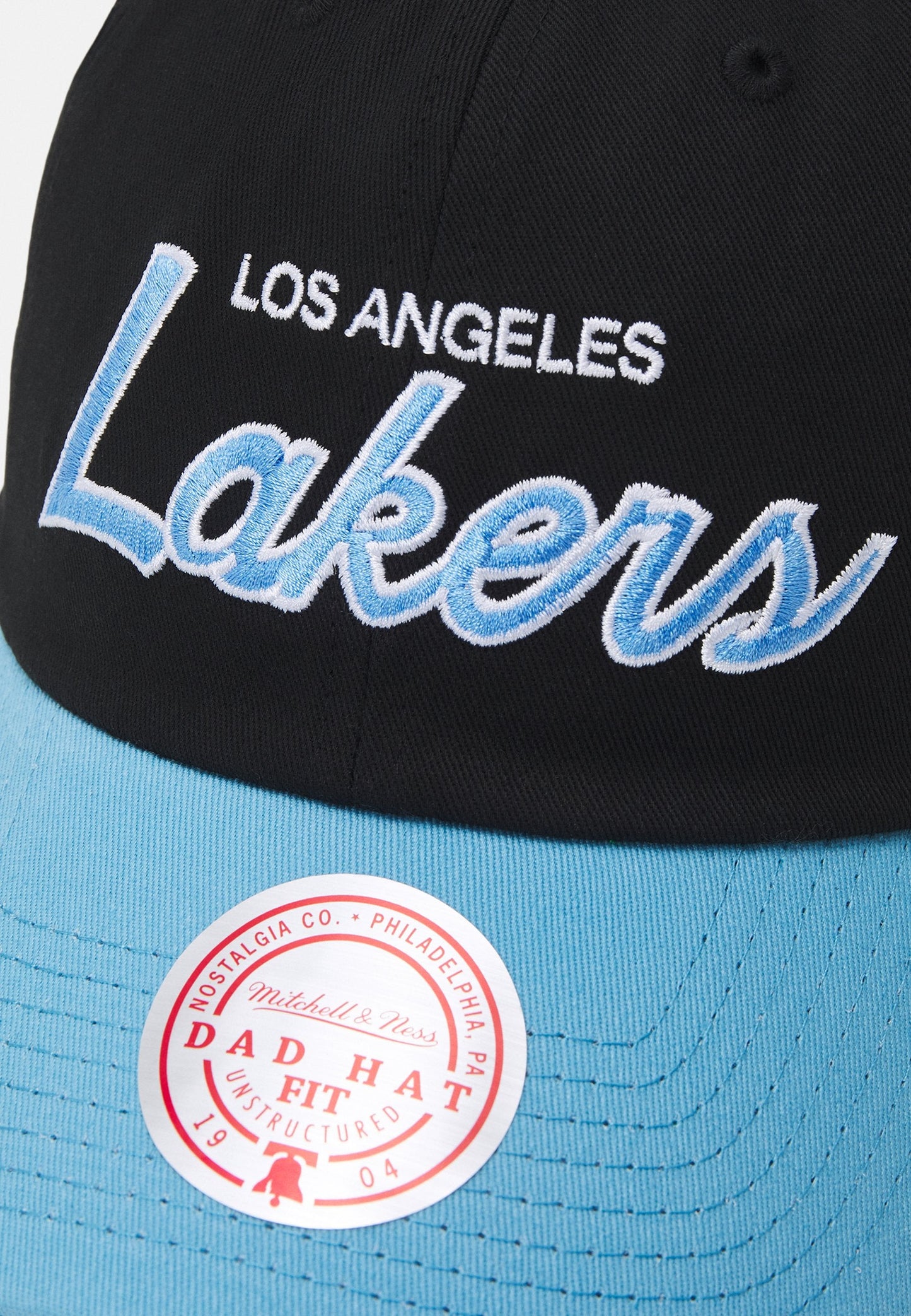 Mitchell & Ness Men's NBA Team Script 2.0 Roy Strapback Hwc Lakers Ball Caps