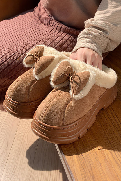Threaded Pear Brynlee Bow Decor Clog Slippers
