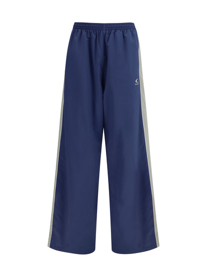 Track Pants Technical Satin Marine Blue