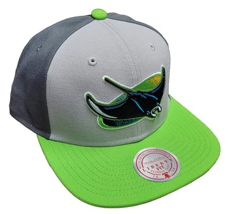 Mitchell & Ness Men's MLB Triple Play Liberty Snapback Coop Rays Snapback Caps