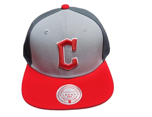 Mitchell & Ness Men's MLB Triple Play Liberty Snapback Guardians Snapback Caps