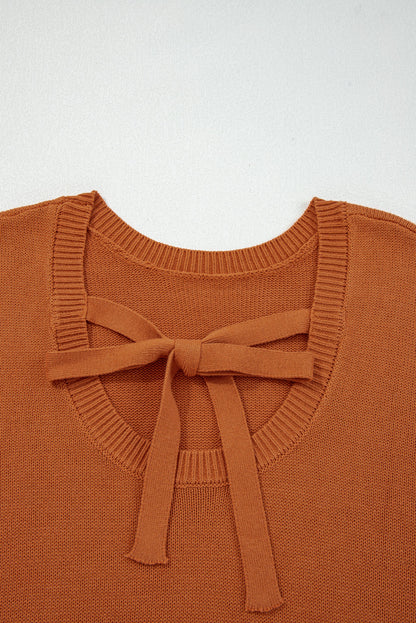 Threaded Pear Abigail Trim Drop Shoulder Sweater