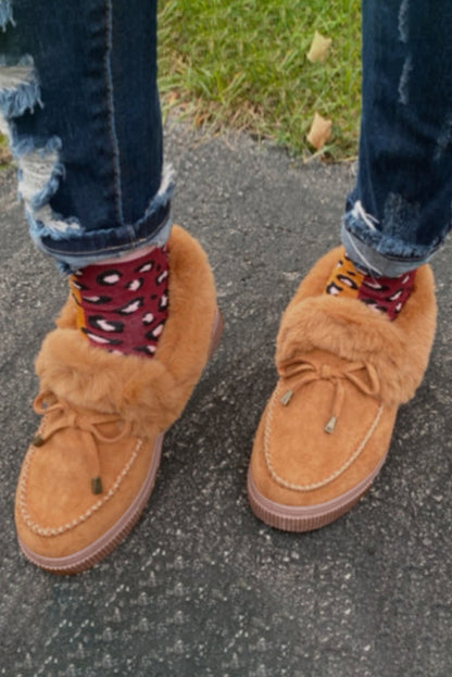 Threaded Pear Evelyn Plush Lined Winter Flats