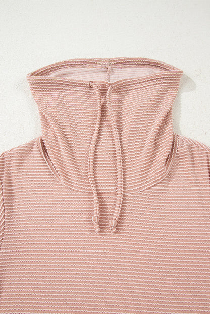 Threaded Pear Mariam Drawstring Cowl Knit Top