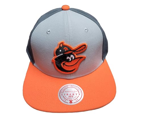 Mitchell & Ness Men's MLB Triple Play Liberty Snapback Coop Orioles Snapback Caps