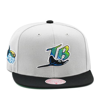 Mitchell & Ness Men's MLB Away Snapback Coop Rays