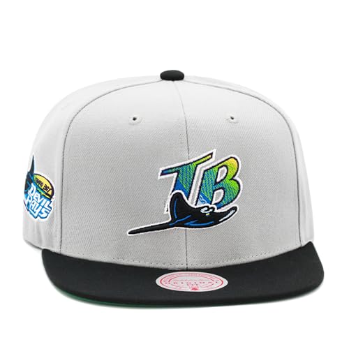 Mitchell & Ness Men's MLB Away Snapback Coop Rays