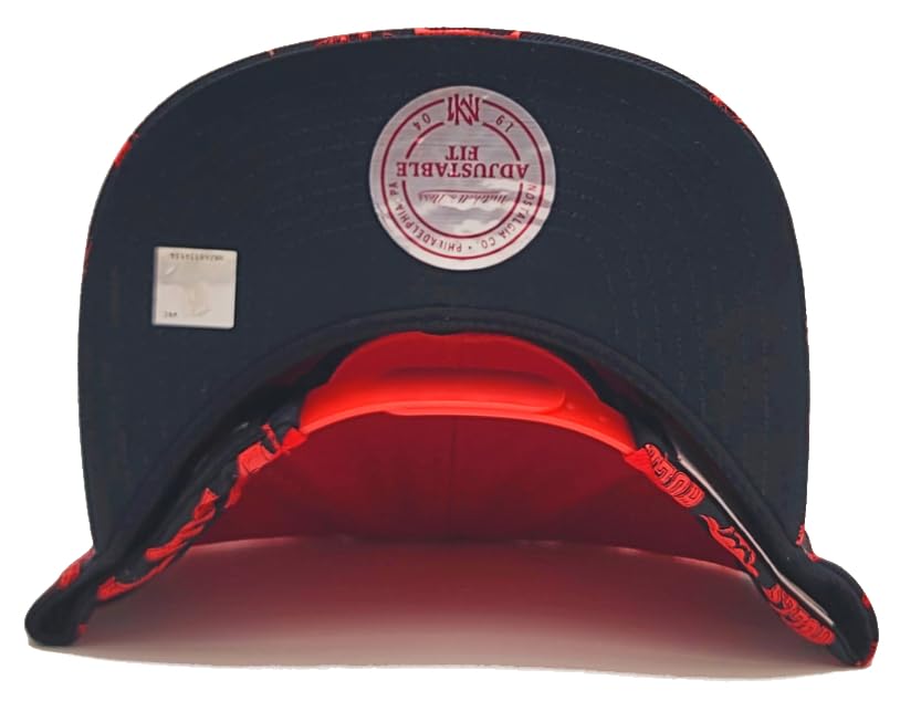 Men's Mitchell & Ness NBA Wave All Over Snap Bulls - Red-Black