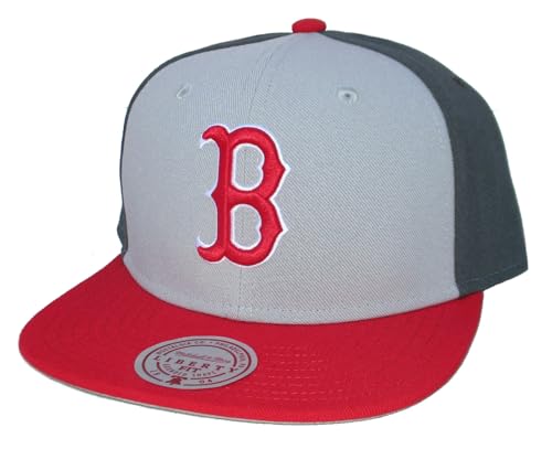Mitchell & Ness Men's MLB Triple Play Liberty Snapback Red Sox Snapback Caps