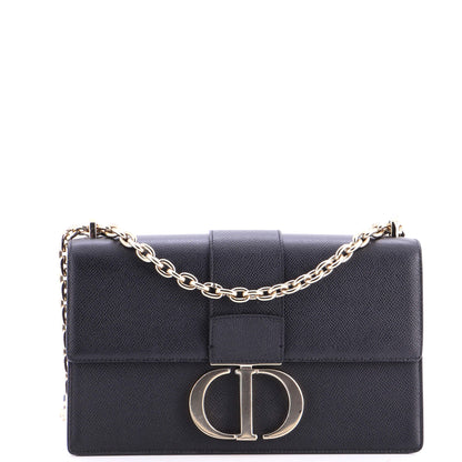 30 Montaigne Chain Flap Bag Leather East West