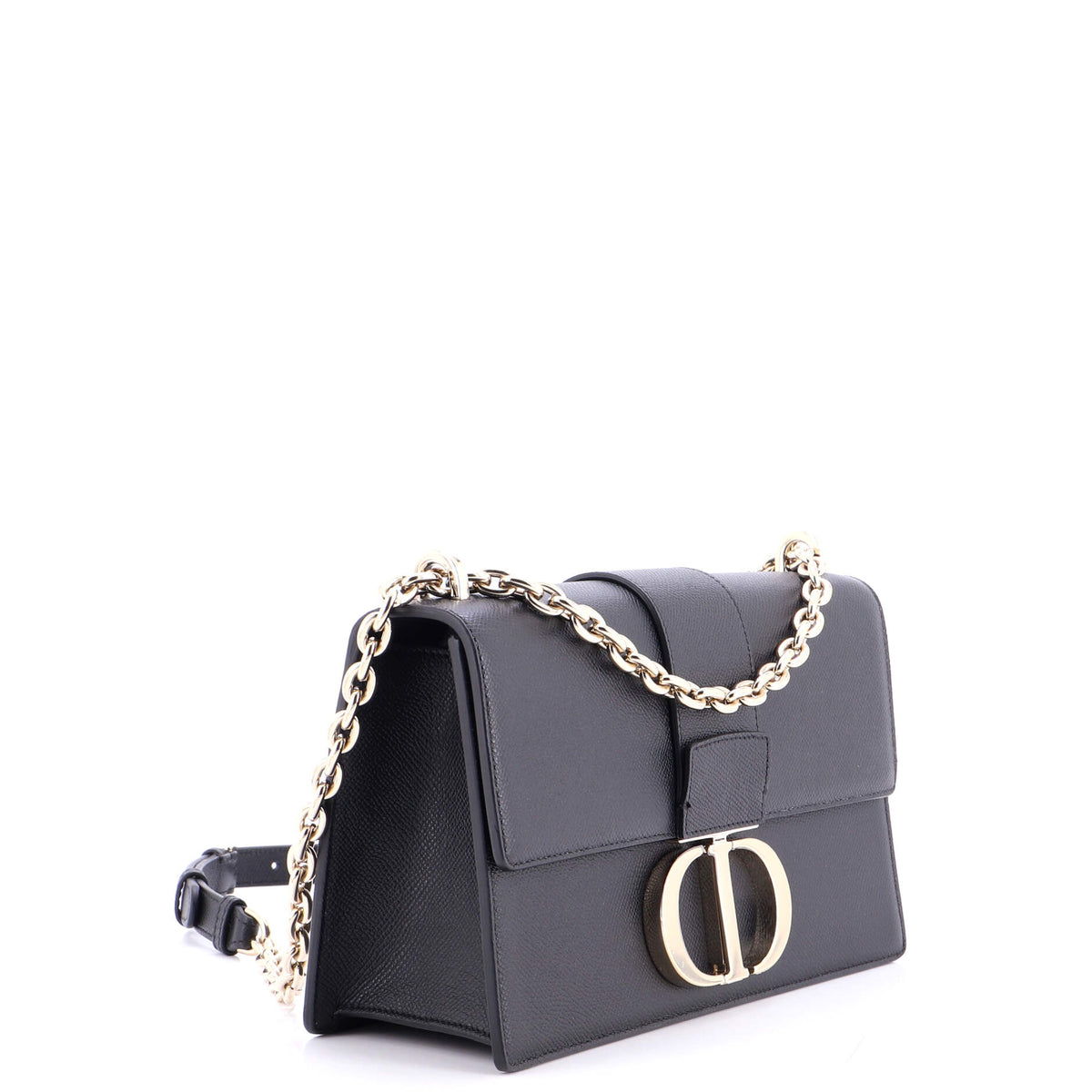 30 Montaigne Chain Flap Bag Leather East West