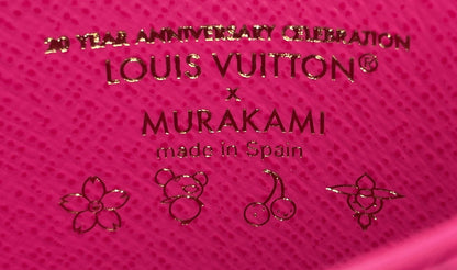 x Takashi Murakami Card Holder Monogram Multicolor with Leather