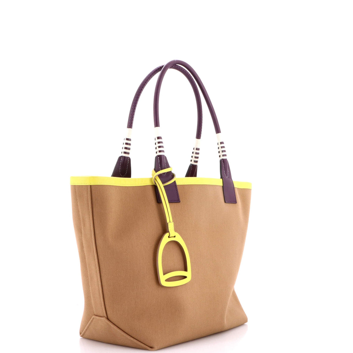 Sac Steeple Tote Toile with Leather 28