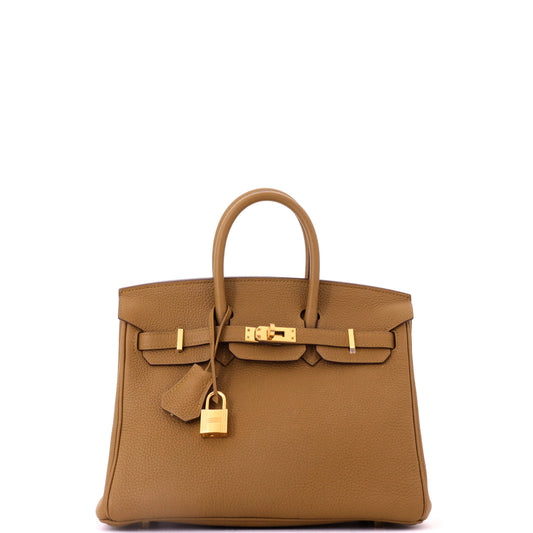 Birkin Handbag Bronze Dore Togo with Gold Hardware 25