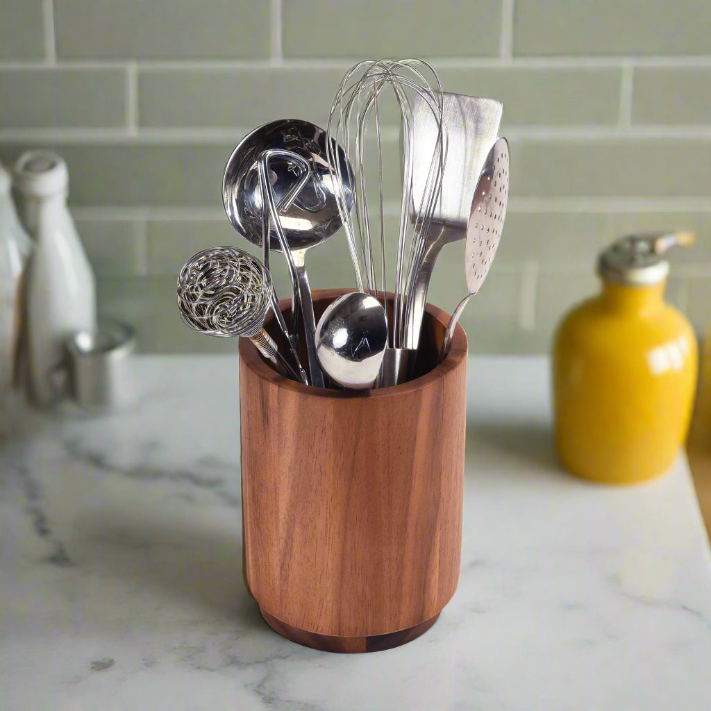 Kalmar Home Rotating Lazy Susan Utensil Holder