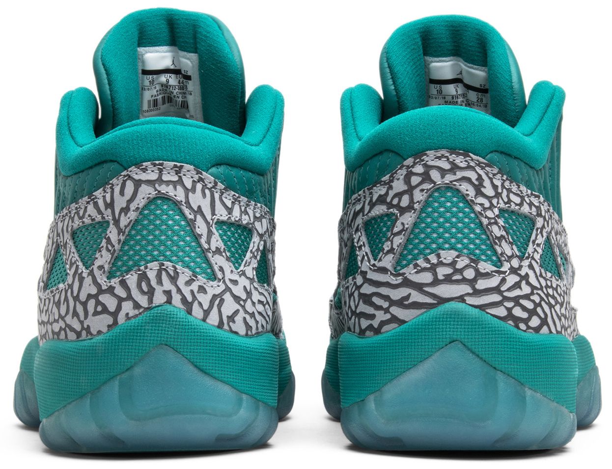 [919712 300] Mens Air Jordan Men's 11 Retro Low Ie 'rio Teal'
