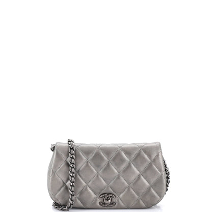 Coco Mail Clutch with Chain Quilted Calfskin