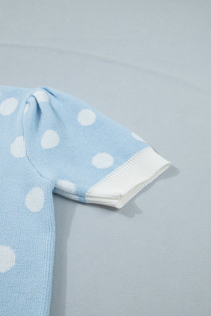 Threaded Pear Rivka Puff Short Sleeve Sweater
