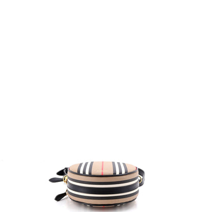 Louise Round Bag Icon Stripe E-Canvas
