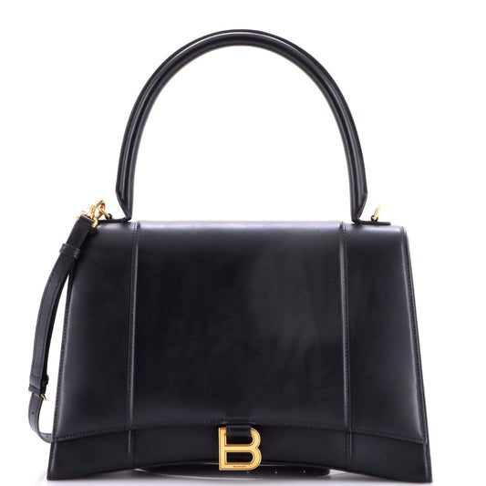Hourglass Top Handle Bag Leather New Medium