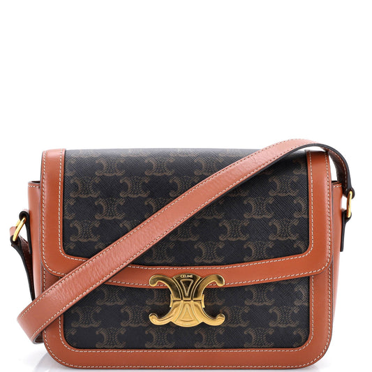 Triomphe Shoulder Bag Triomphe Coated Canvas Medium