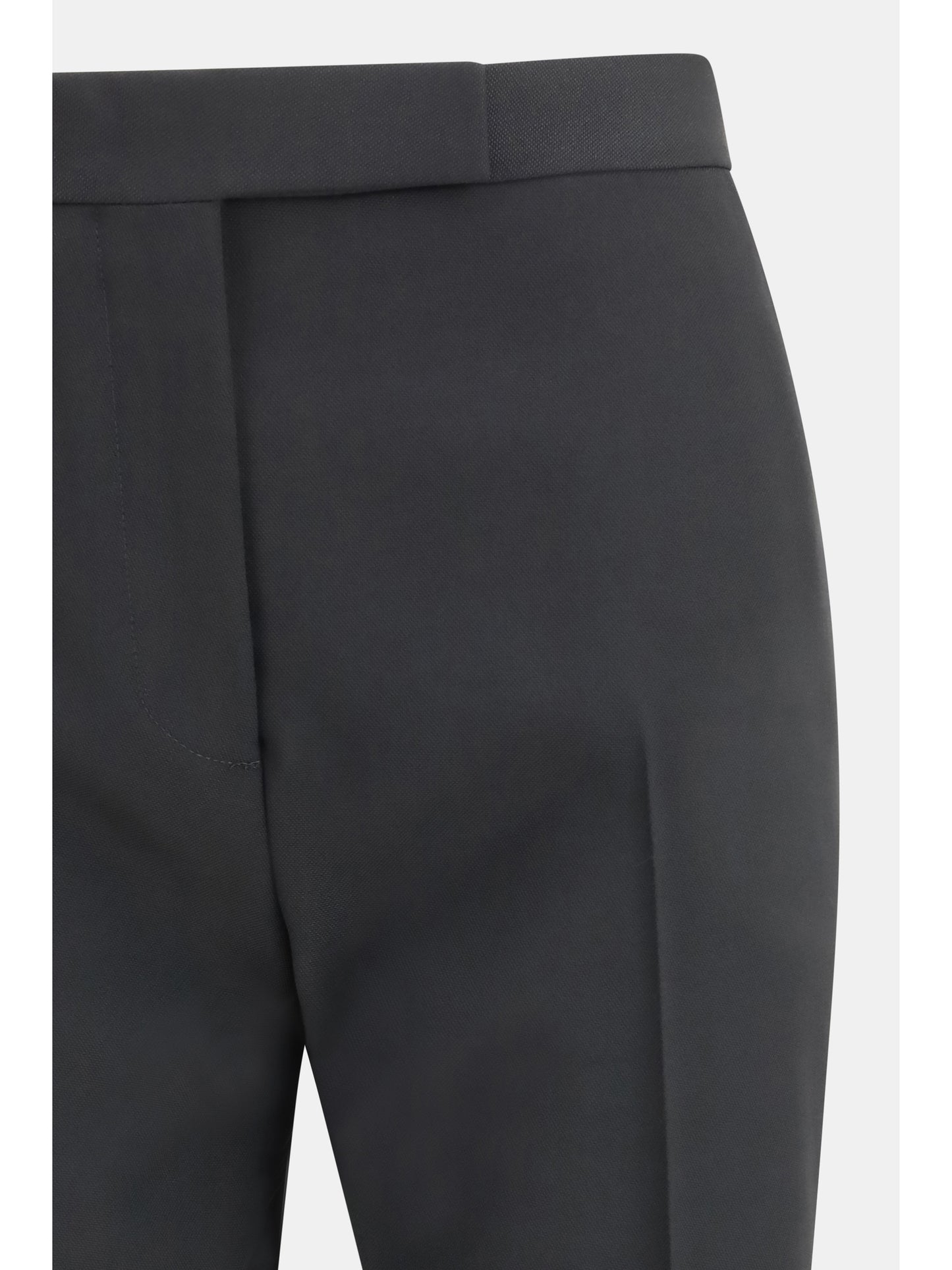 Tailored Straight-Leg Trousers Black/Deep Blue Navy