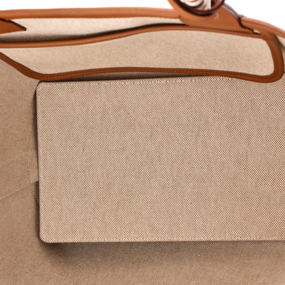 Sac Steeple Tote Printed Toile with Leather 28