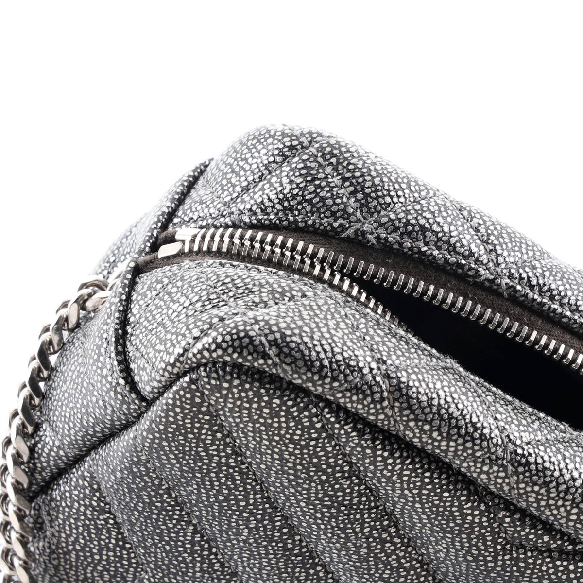 LouLou Bowling Bag Matelasse Chevron Leather Mini