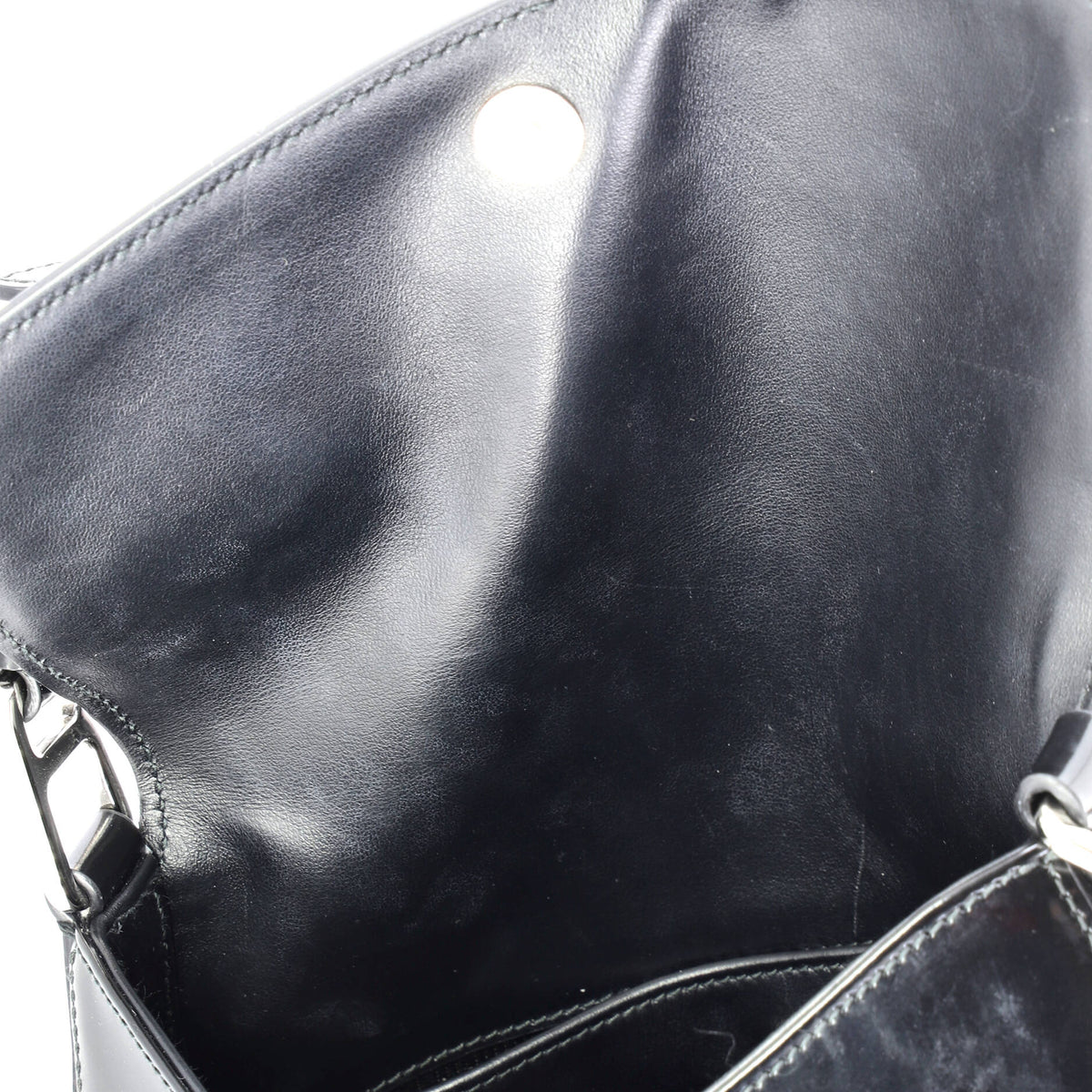 Cleo Flap Shoulder Bag Spazzolato Leather Large