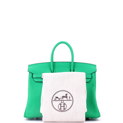 Birkin Handbag Menthe Swift with Palladium Hardware 25