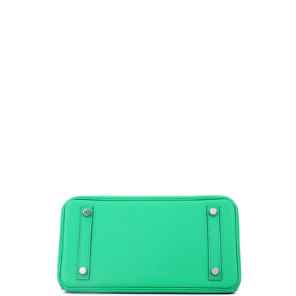 Birkin Handbag Menthe Swift with Palladium Hardware 25