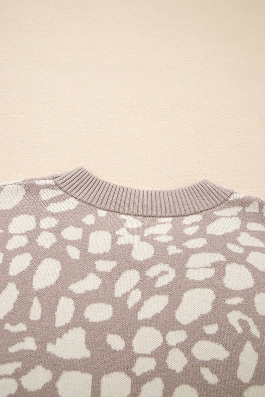 Threaded Pear Avery Trim Drop Shoulder Sweater