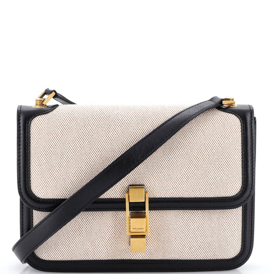 Carre Satchel Canvas with Leather Medium