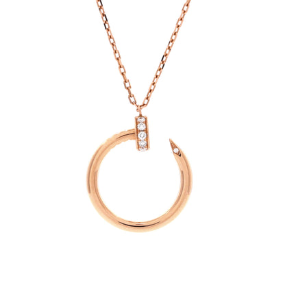 Juste un Clou Pendant Necklace 18K Rose Gold with Diamonds